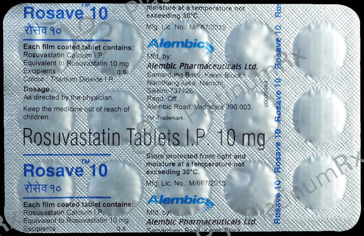 Rosave 10mg Tablet 15s