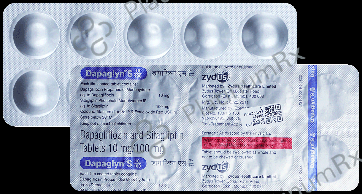 Dapaglyn S 10/100mg Tablet 10s