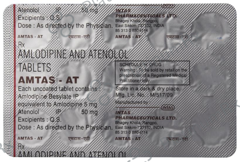 Amtas AT 5/50mg Tablet 15s