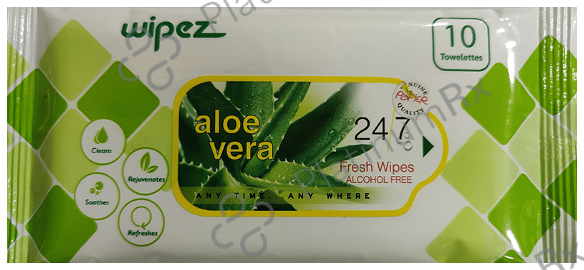 Wipez 24/7 Aloe Vera Fresh Wipes Alcohol Free