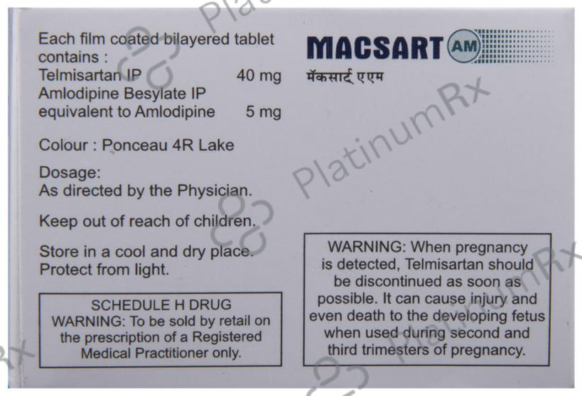Macsart AM 40/5mg Tablet 10s