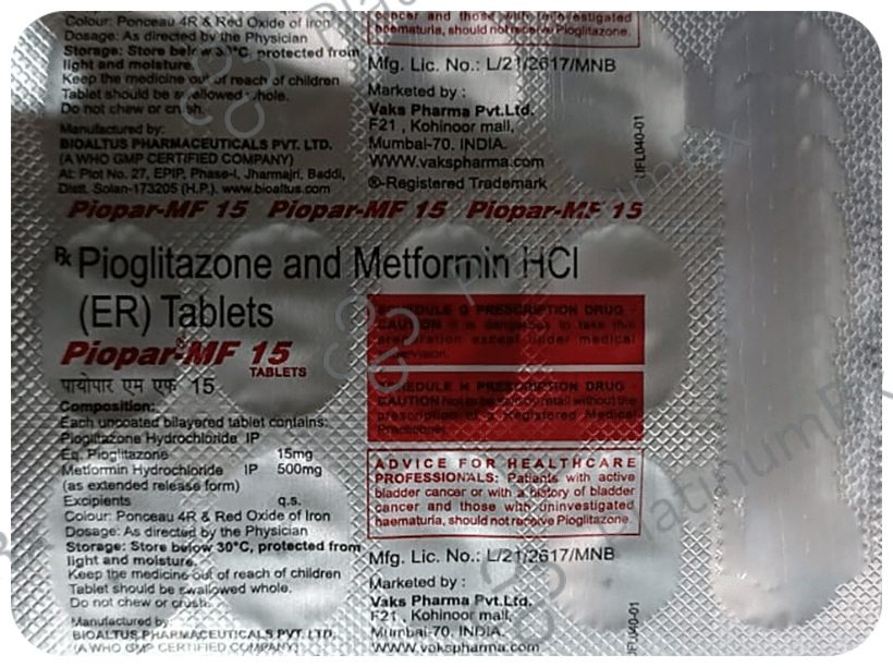 Piopar-MF 15 Tablet ER 15 Tablet ER