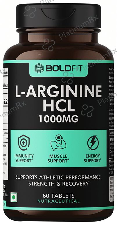 Boldfit L-Arginine HCL 1000mg Tablet