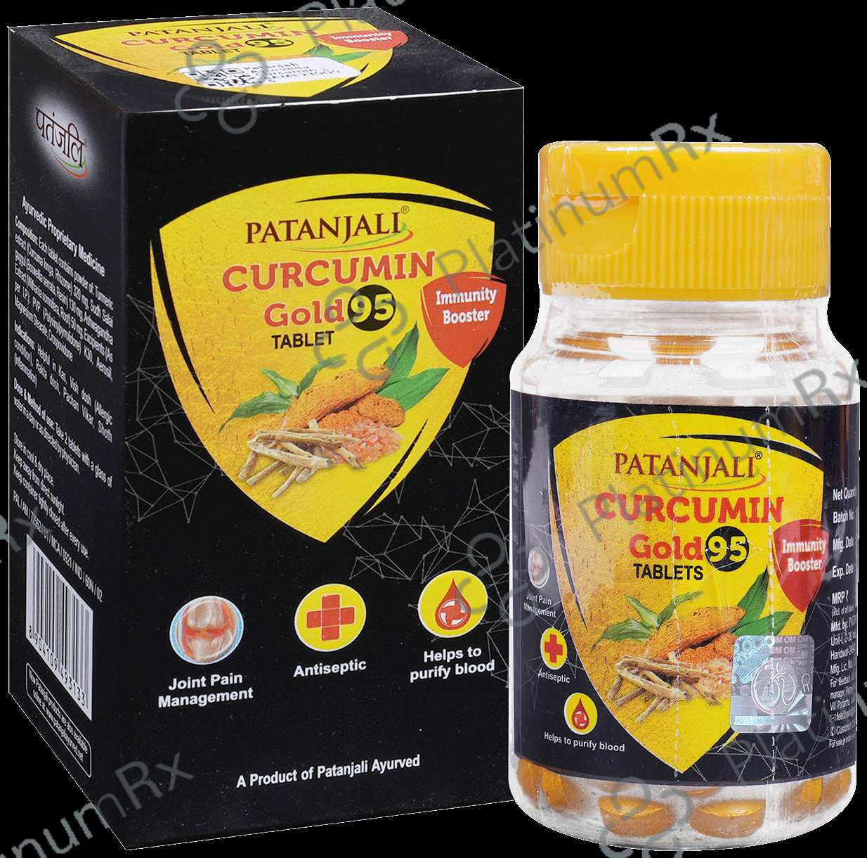 Patanjali Ayurveda Curcumin Gold 95 Immunity Booster Tablet