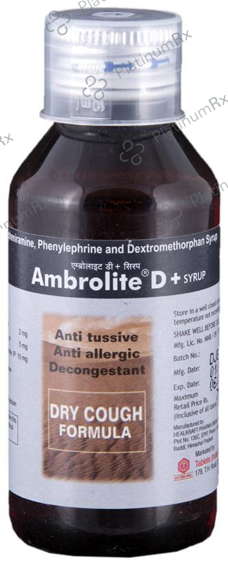 Ambrolite D Plus Syrup 100 Syrup