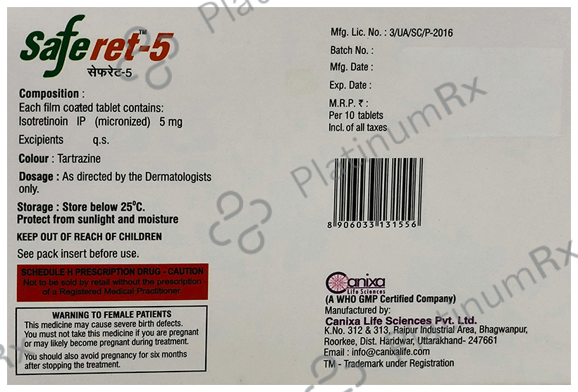Saferet 5 Tablet 10 tablets