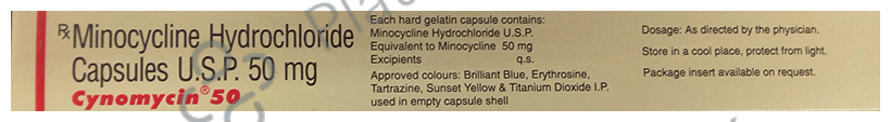Cynomycin 50mg Capsule 6s