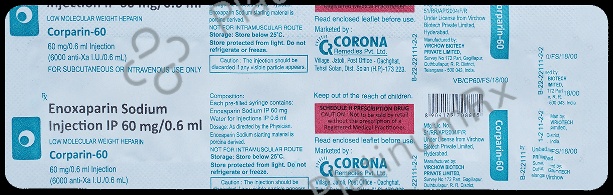 Corparin 60 Injection