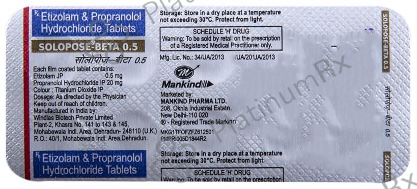 Solopose Beta Tablet
