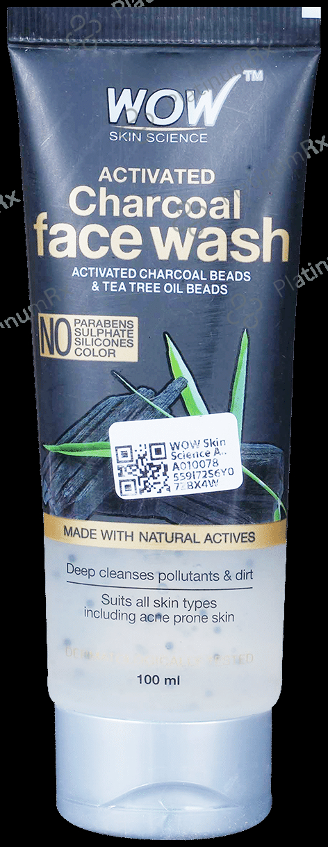WOW Skin Science Activated Charcoal Face Wash 100 ml