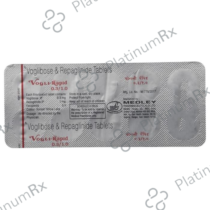 Vogli Rapid 0.3/1mg Tablet 10s