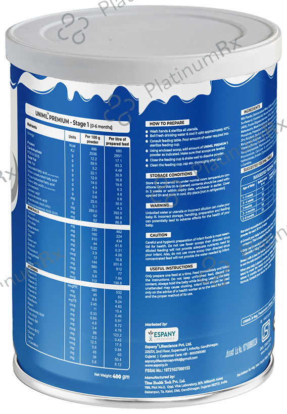 Unimil Premium 1 Powder 400 gm