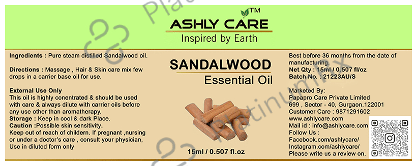 Ashly Care Essential Oil Sandalwood