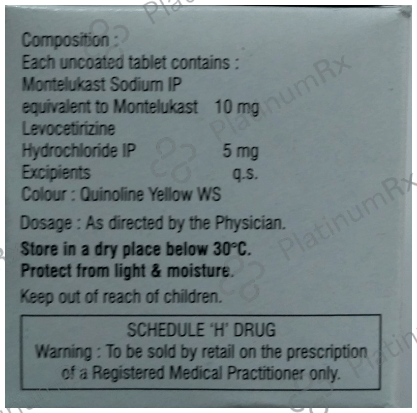 Nukast 5/10mg Tablet 10s