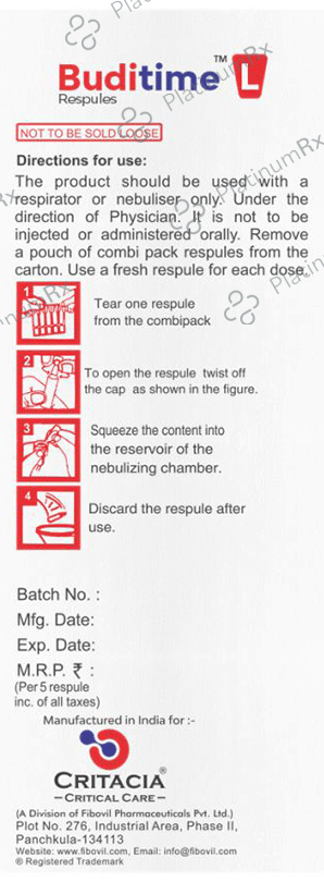 Buditime L Respules (2ml Each)
