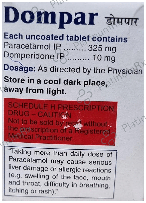 Dompar 10mg/325mg Tablet