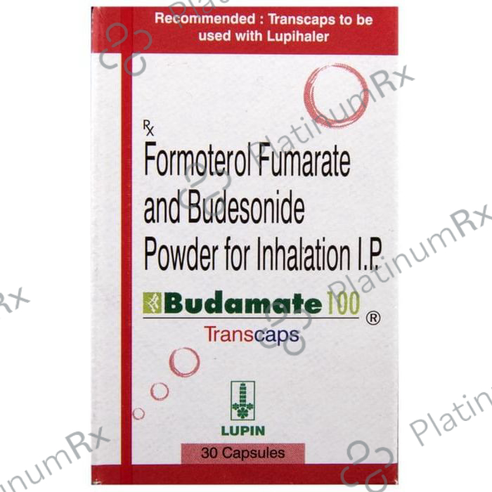 Budamate 100/6mcg Transcaps 30s