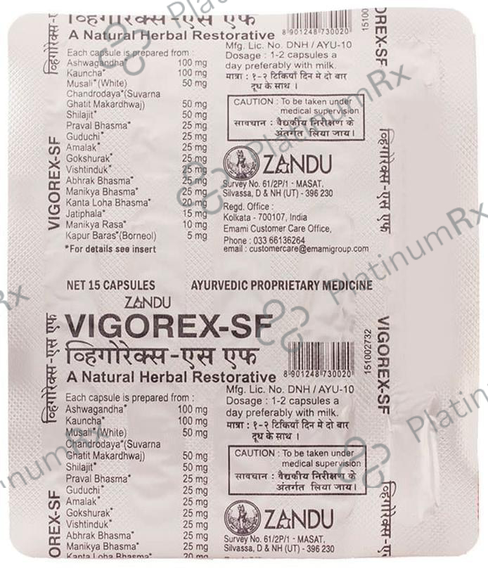 Zandu Vigorex-SF Capsule
