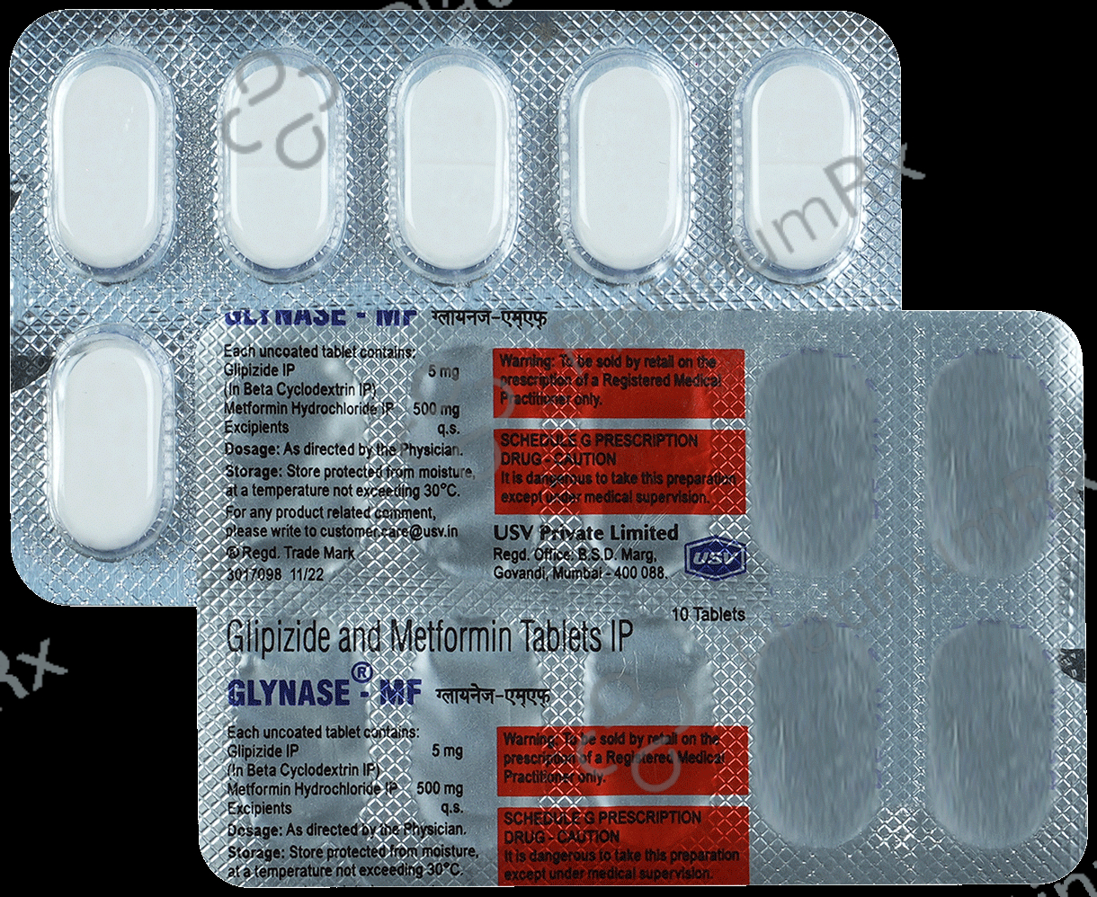 Glynase MF 5/500mg Tablet 10s