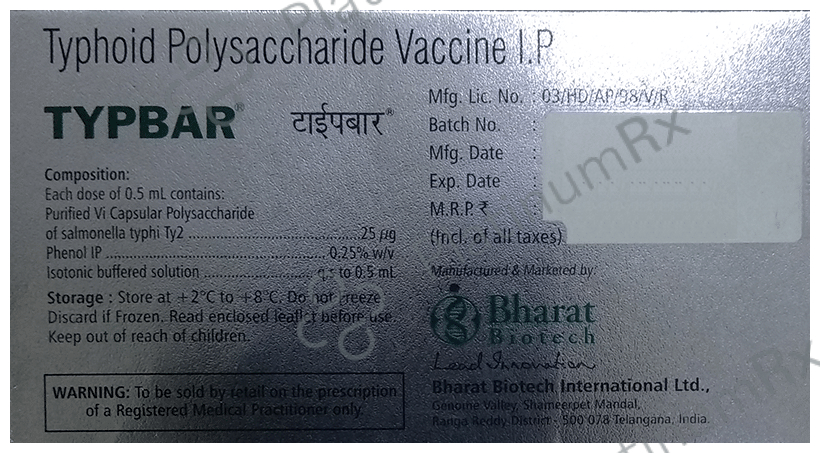 Typbar-PFS Vaccine