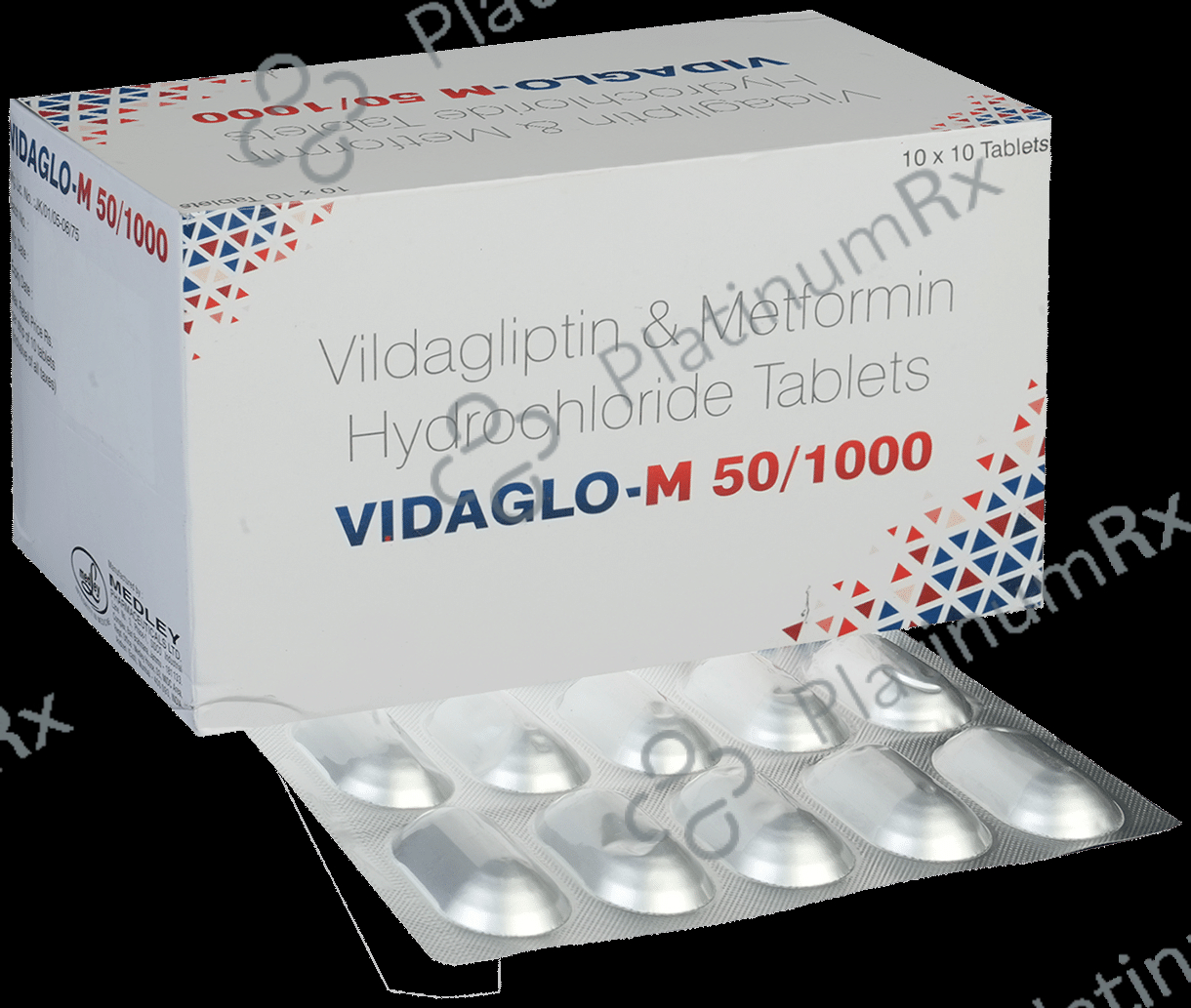 Vidaglo M 50/1000mg Tablet 10s