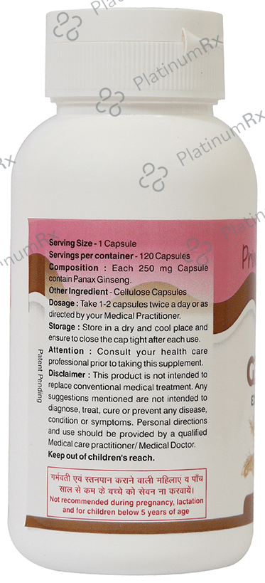 Prima Medicare Ginseng Extract Capsule