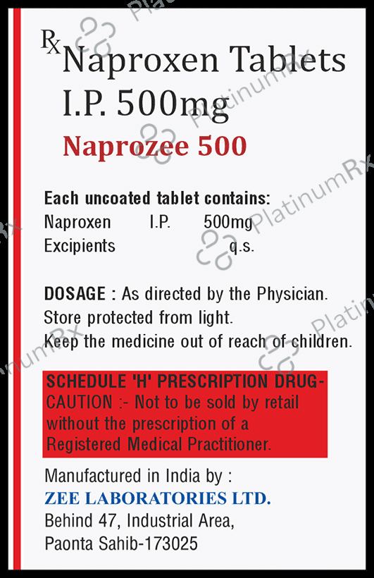 Naprozee 500mg Tablet