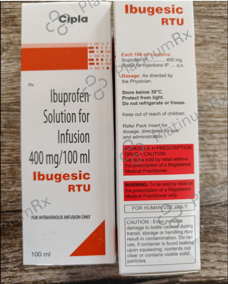 Ibugesic RTU 400mg Solution for Infusion 100ml