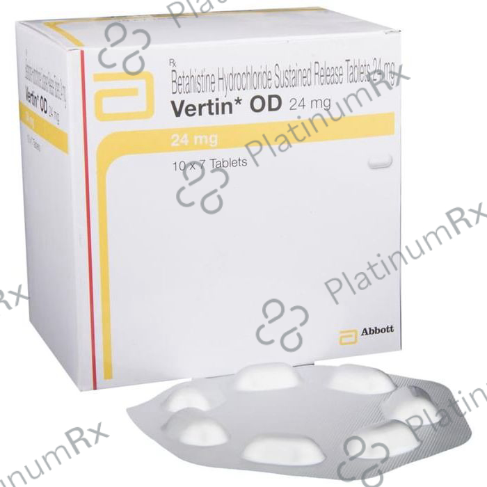 Vertin OD 24mg Tablet SR 7 tablets