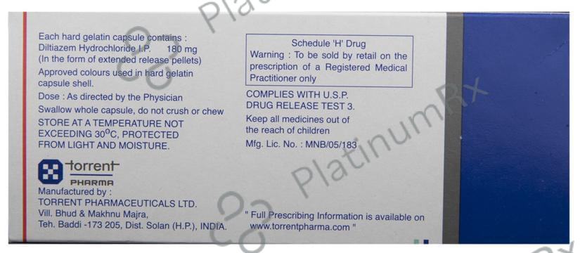 Dilzem CD 180mg Capsule 10s