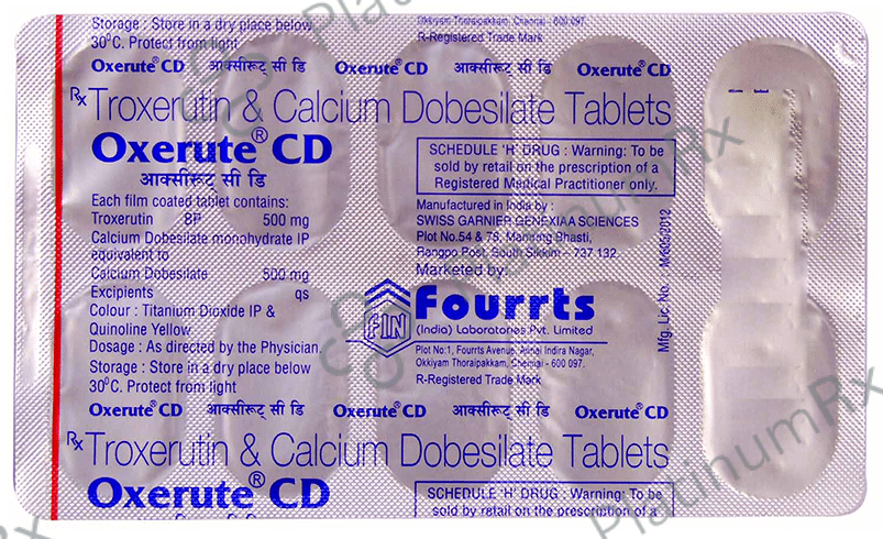 Oxerute CD 500/500mg Tablet 10s