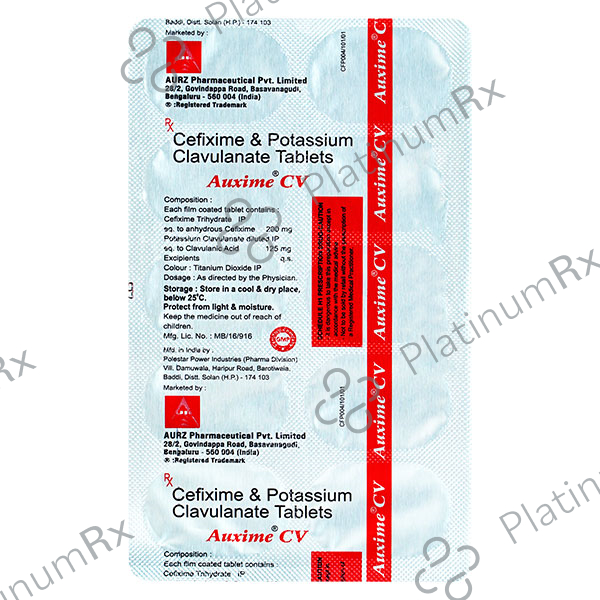 Auxime CV 200/125mg Tablet 10s
