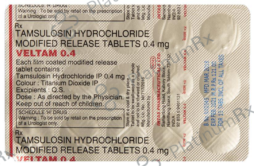 Veltam 0.4mg Tablet 10s