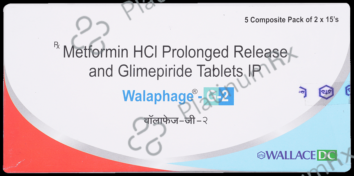 Walaphage G 2/500mg Tablet PR 15s