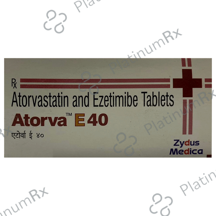 Atorva E 40/10mg Tablet 10s