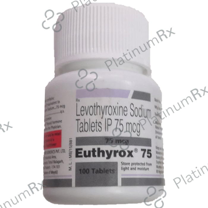 Euthyrox 75mg Tablet 100s