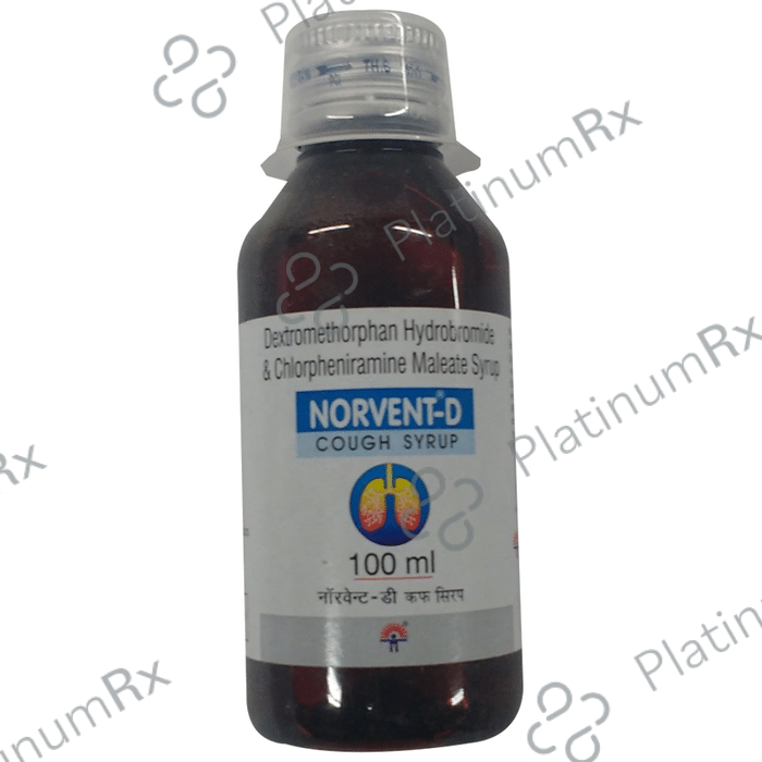 Norvent D 4/10mg Cough Syrup 100ml