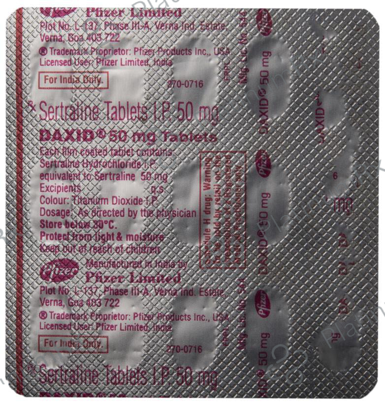 Daxid 50mg Tablet 15s