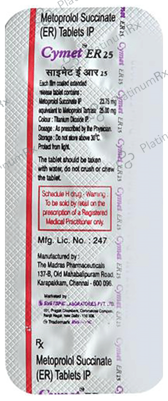 Cymet ER 25mg Tablet 10s