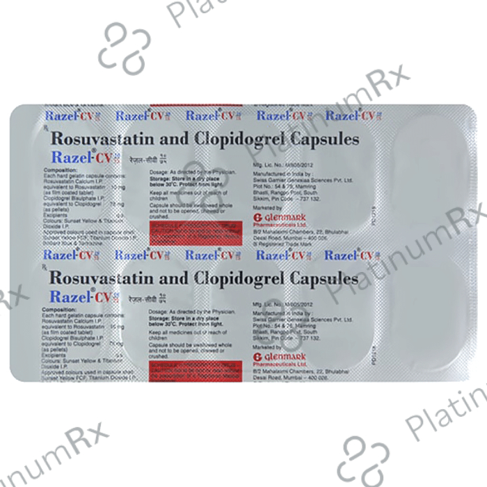 Razel CV 10/75mg Capsule 10s