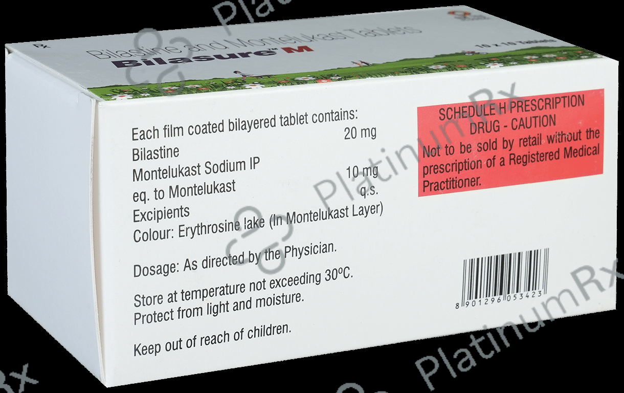 Bilasure M 20/10mg Tablet 10s