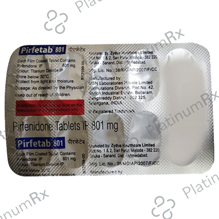 Pirfetab 801mg Tablet 10s