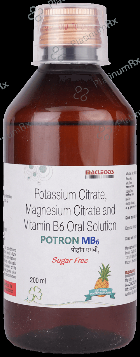 Potron MB6 375/1100/25mg Pineapple Oral Solution 200ml