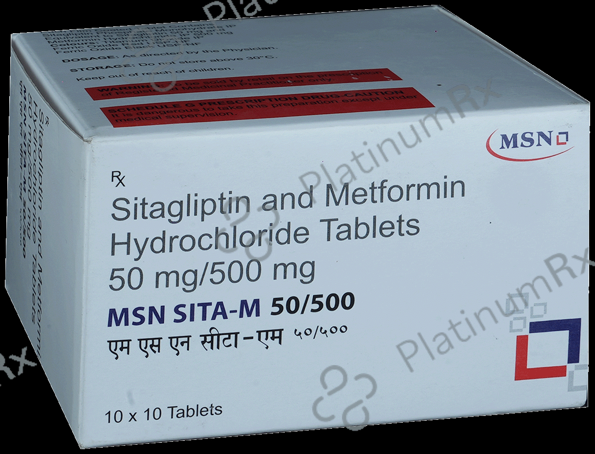 MSN Sita-M 50mg/500mg Tablet