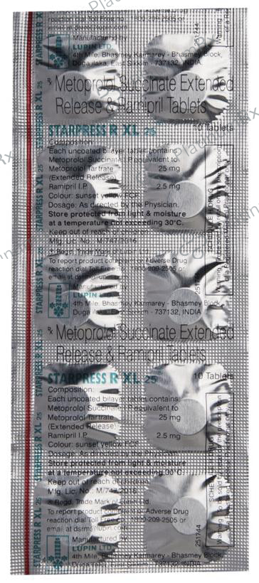 Starpress R XL 25/25mg Tablet 10s