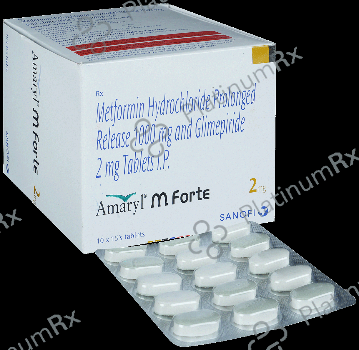 Amaryl M Forte 2 2/1000mg Tablet PR 15s