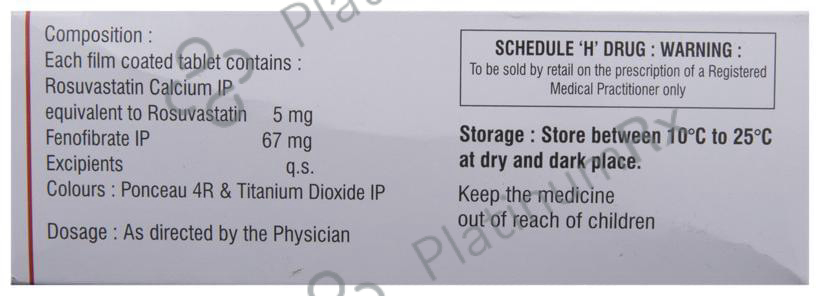 Crevast F 5 67/5mg Tablet 10s