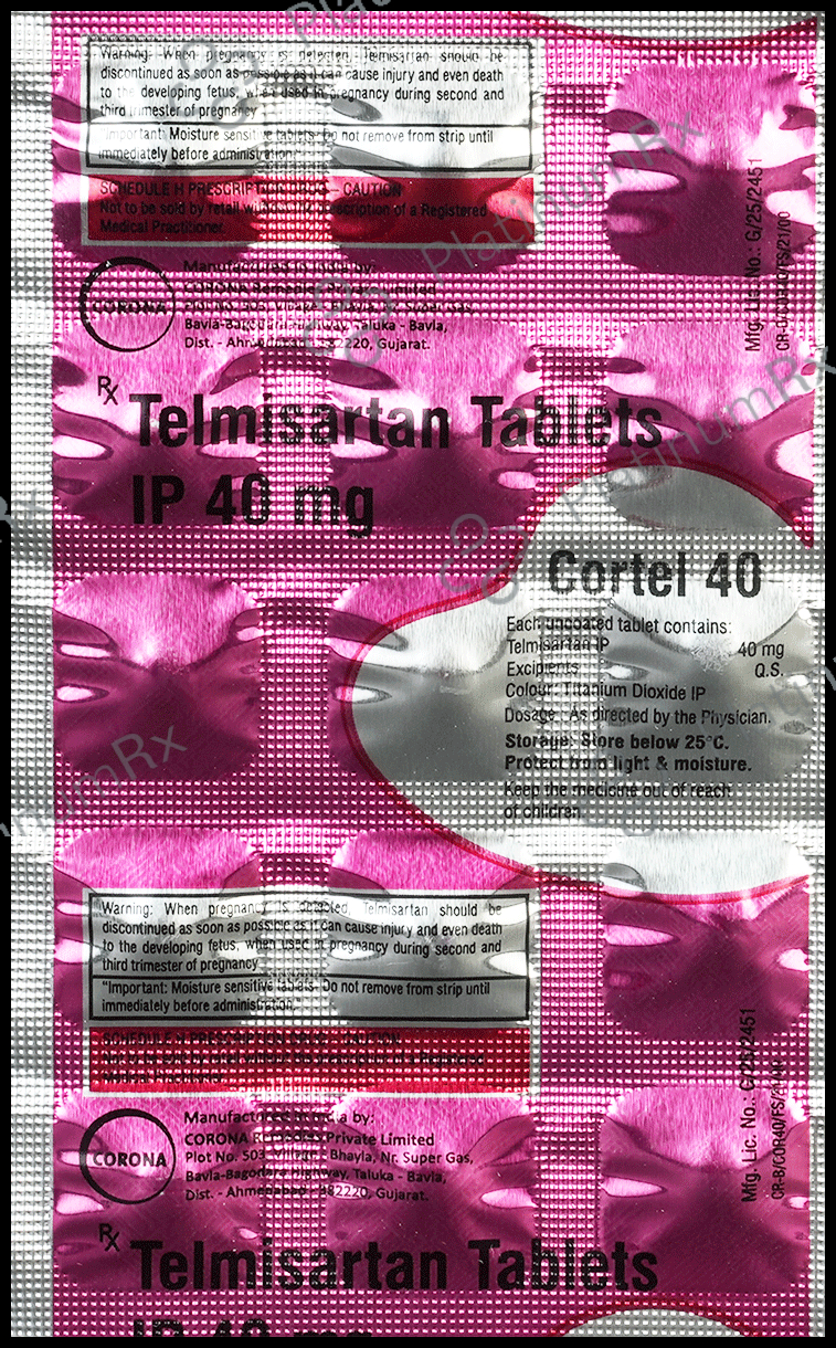 Cortel 40mg Tablet 15s