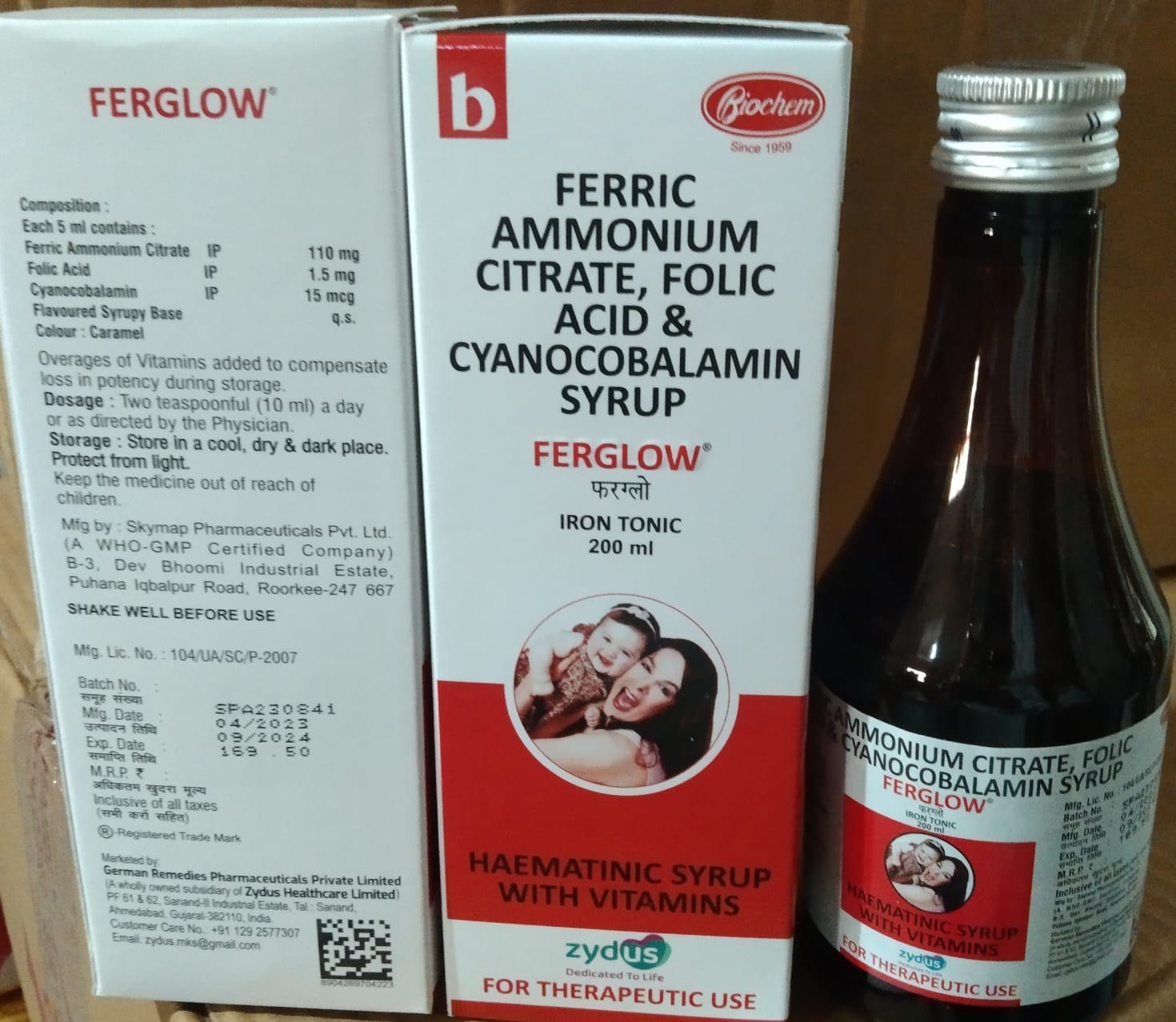 Ferglow 15mcg/110/1.5mg Syrup 200ml
