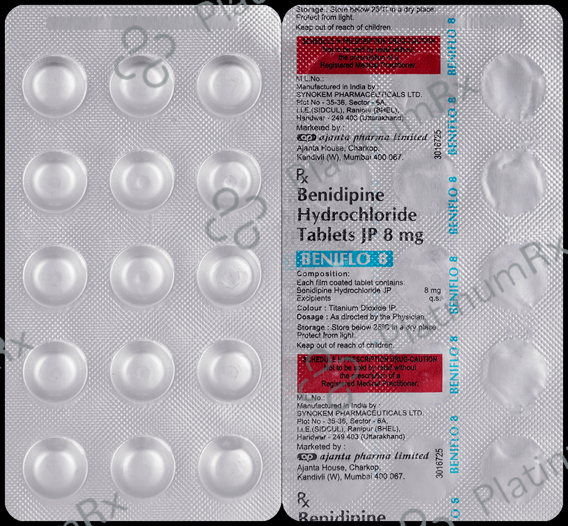 Beniflo 8mg Tablet 15s